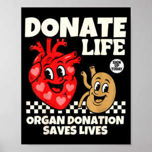 Donate life blood donation organ donation saves poster
