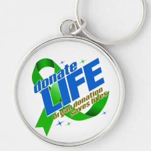 Donate Life Organ Donation Saves Lives Keychain