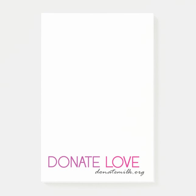 Donate Love Post-it Notes (Front)