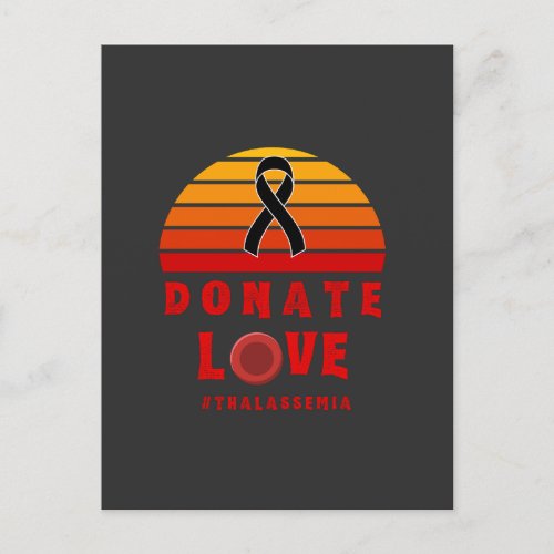 Donate Thalassemia Blood Disorder Awareness Gift T Postcard