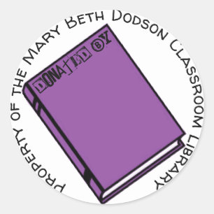 Donated By Classic Round Sticker