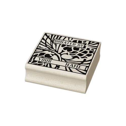 Donation Bookplate Rubber Stamp