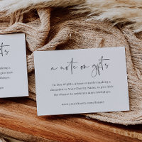 Donation In Lieu of Gifts