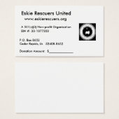 Donation Receipt Cards (Front & Back)