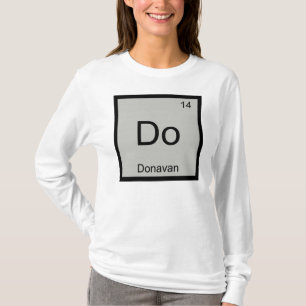 Donavan Name Chemistry Element Periodic Table T-Shirt