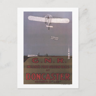 Doncaster, England - First Aviation Races Postcard
