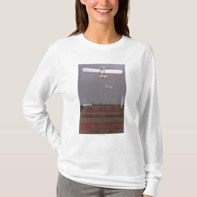 Doncaster, England - First Aviation Races T-Shirt (Front)