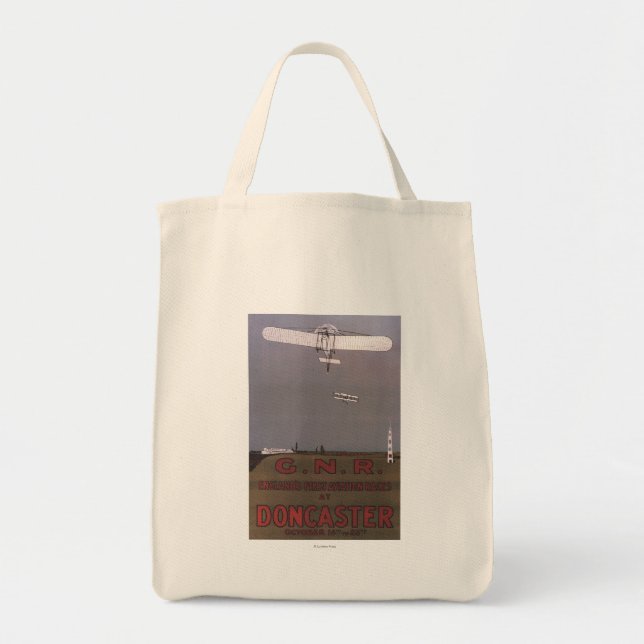 Doncaster, England - First Aviation Races Tote Bag (Front)