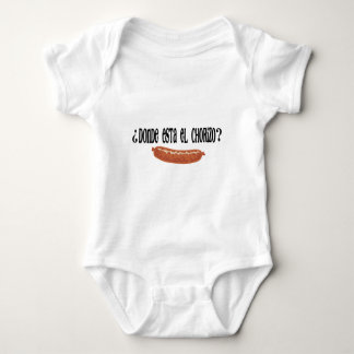 donde est el chorizo.png baby bodysuit