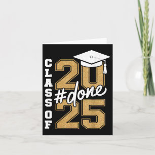 Done Cl Of 2025 Grad Seniors 2025 Graduation Men W Card