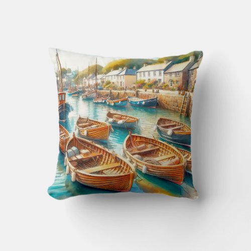 Done for the day throw pillow