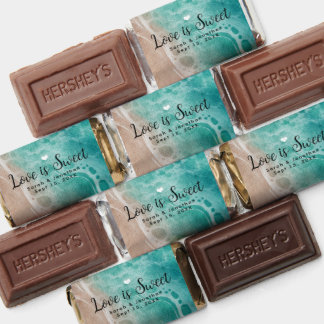 Done for you Beach Theme Wedding Favors Sticker