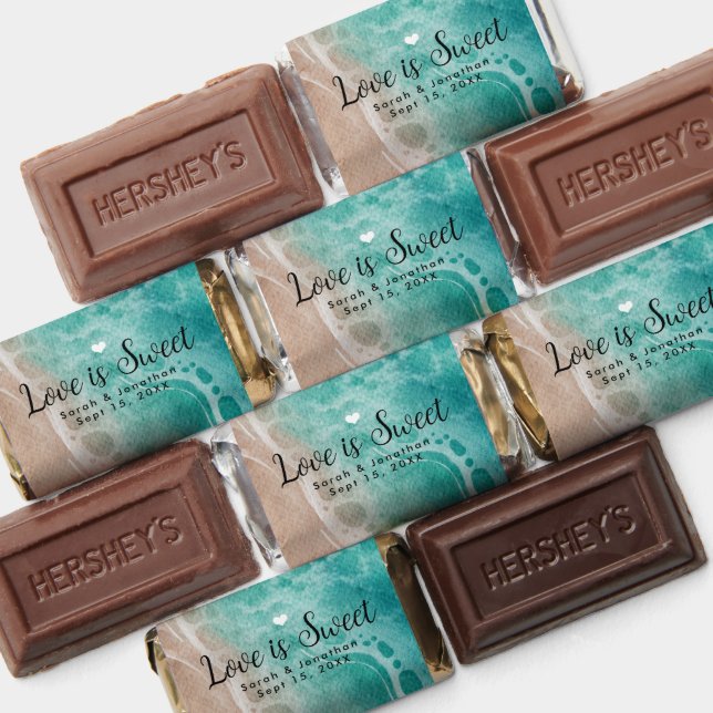 Done for you Beach Theme Wedding Favors Sticker (Assorted)