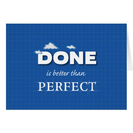 Done is Better Than Perfect Cards (Front Horizontal)
