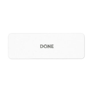 Done Label