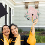 #Done | Pink Tropics Custom Graduation Cap Topper<br><div class="desc">You've earned it - so why not show it off!! This grad cap topper can be personalized with your name, school, graduating year and your own photo(s). Leave a lasting impression with this stunning personalized design. Add your custom wording to this design by using the "Edit this design template" boxes...</div>