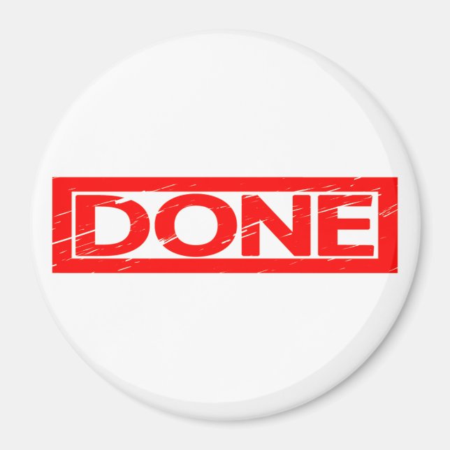 Done Stamp Magnet (Front)