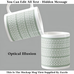 Done With Math Hidden Message 120WG Funny Teacher Coffee Mug