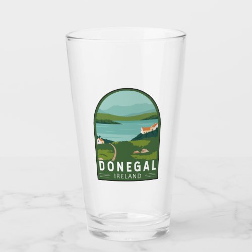 Donegal Ireland Retro Travel Art Vintage Glass