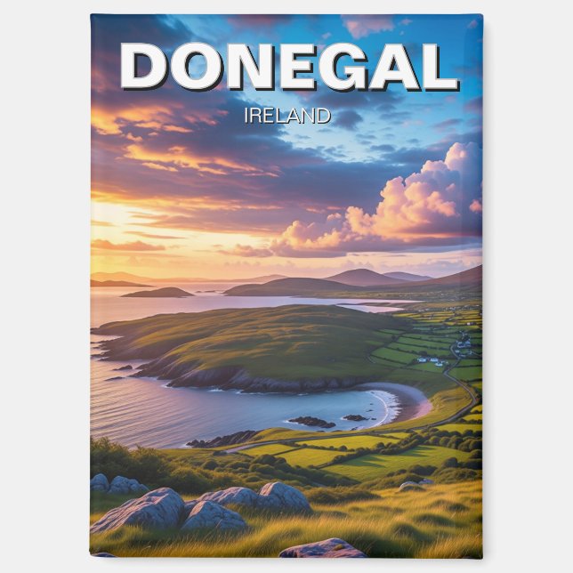 Donegal Ireland Travel Magnet (Front)
