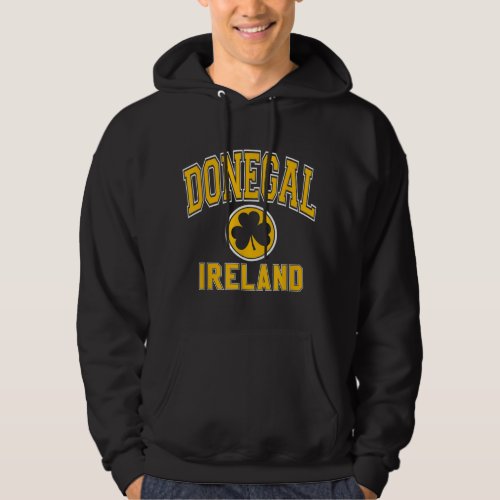 Donegal Ireland Varsity Style Shamrock Green w Amb Hoodie