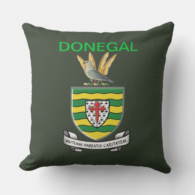 Donegal Polo Shirt Throw Pillow (Front)