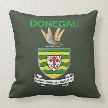 Donegal Polo Shirt Throw Pillow by grandjatte at Zazzle