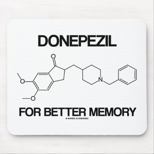 Donepezil For Better Memory Chemical Molecule Mouse Pad