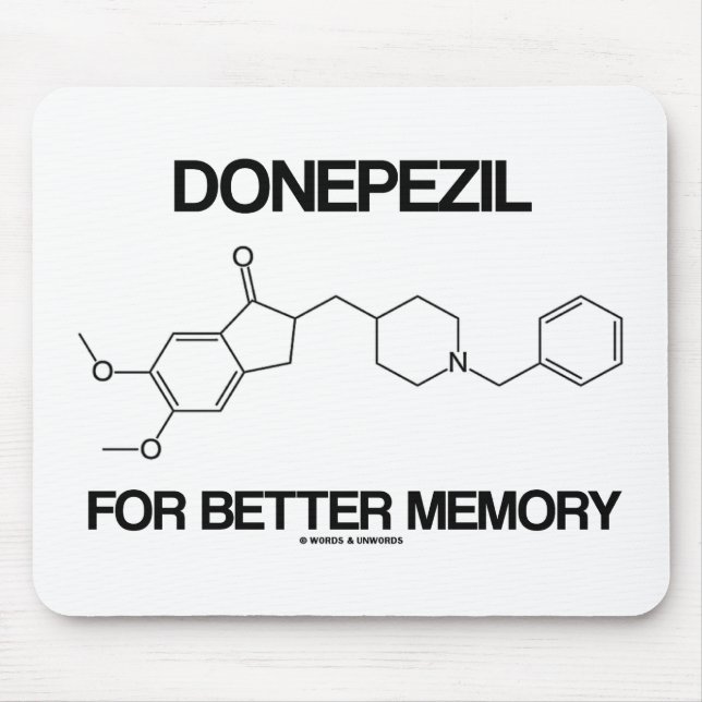 Donepezil For Better Memory (Chemical Molecule) Mouse Pad (Front)