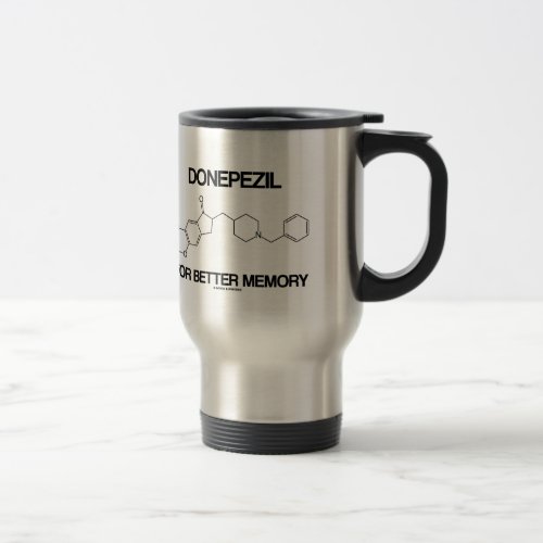 Donepezil For Better Memory Chemical Molecule Travel Mug