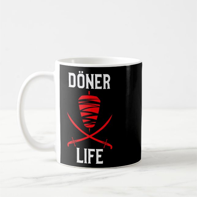 Doner Life Kebab Illustration  Coffee Mug (Left)