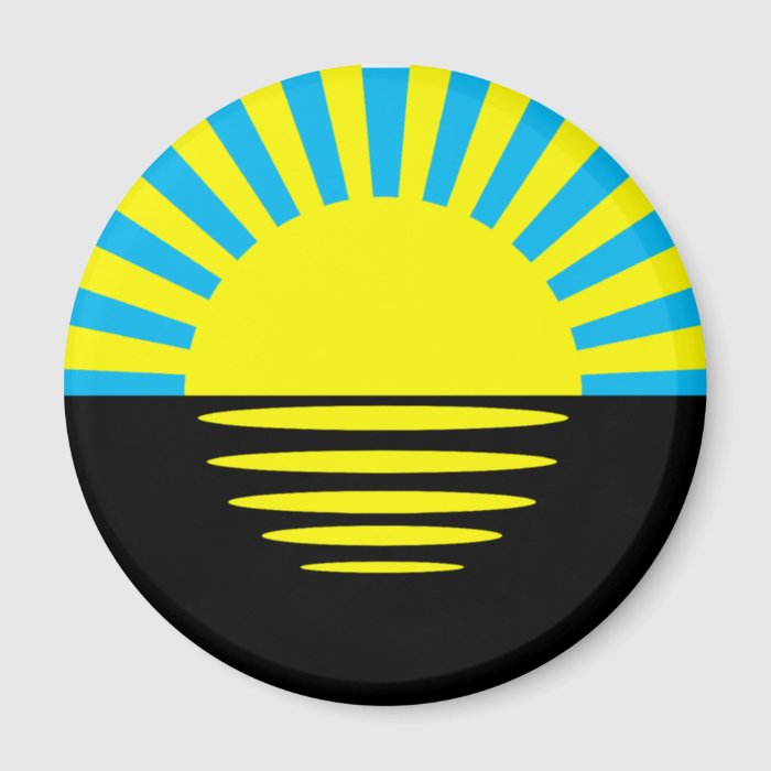 Donetsk Oblast, Ukraine flag Fridge Magnet