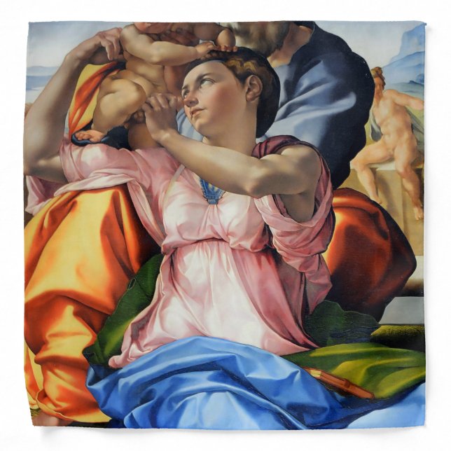 Doni Tondo, Doni Madona (detail), Michelangelo, 15 Bandana (Front)