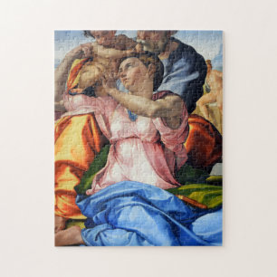 Doni Tondo, Doni Madona (detail), Michelangelo, 15 Jigsaw Puzzle