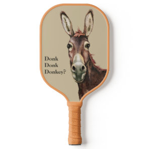 Donk Donk Donkey looking at you on your Pickleball Paddle