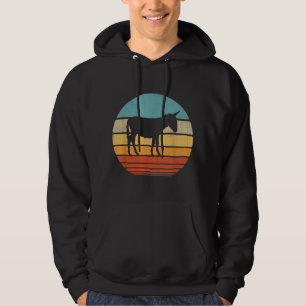 Donkey 60s 70s Gifts Farmer Men Women Farm Hoodie
