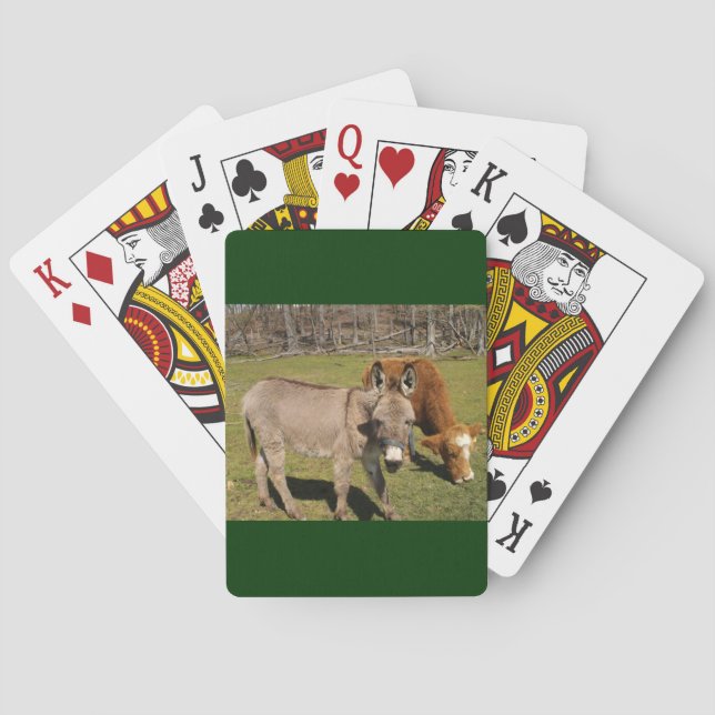 Donkey and Cow Playing Cards (Back)