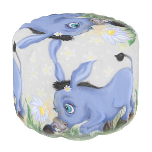 Donkey and Daisy Poufs