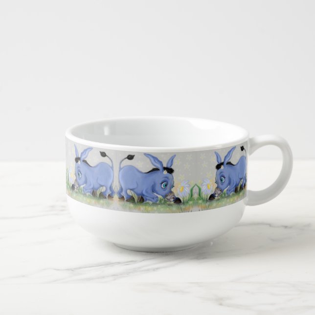 Donkey and Daisy Soup Mug (Left)