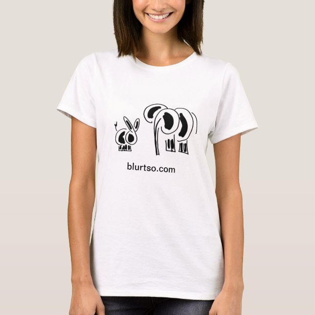 donkey and elephant friends T-Shirt (Front)