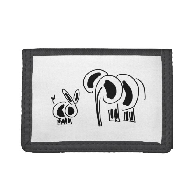 donkey and elephant wallet (Front)