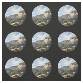 Donkey And Sheep Fabric