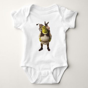 Donkey And Shrek Baby Bodysuit by ShrekStore at Zazzle