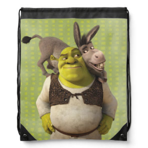 Donkey And Shrek Drawstring Bag