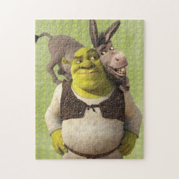 Donkey And Shrek Jigsaw Puzzle by ShrekStore at Zazzle
