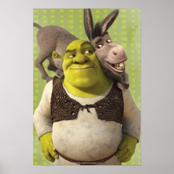 Donkey And Shrek Poster by ShrekStore at Zazzle