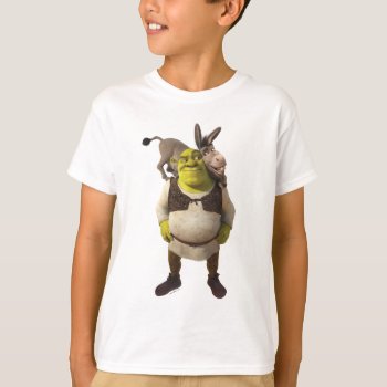 Donkey And Shrek T-shirt by ShrekStore at Zazzle