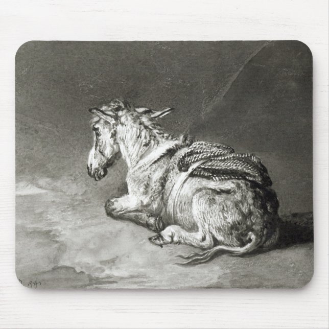 Donkey at Rest Mouse Pad (Front)