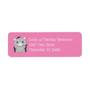 Donkey Baby Shower Pink Label