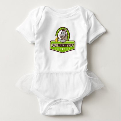 Donkey Beer Drinker Oktoberfest Retro Baby Bodysuit